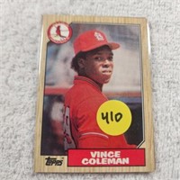 2-1987 Topps Vince Coleman
