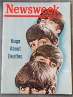 FEB 1964 NEWSWEEK MAGAZINE W/ BEATLES COVER