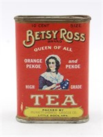 10 Cent Betsy Ross TIn Tea Can Plunkett & Jarrell