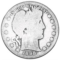 1898-O Barber Silver Half Dollar NICELY CIRCULATED
