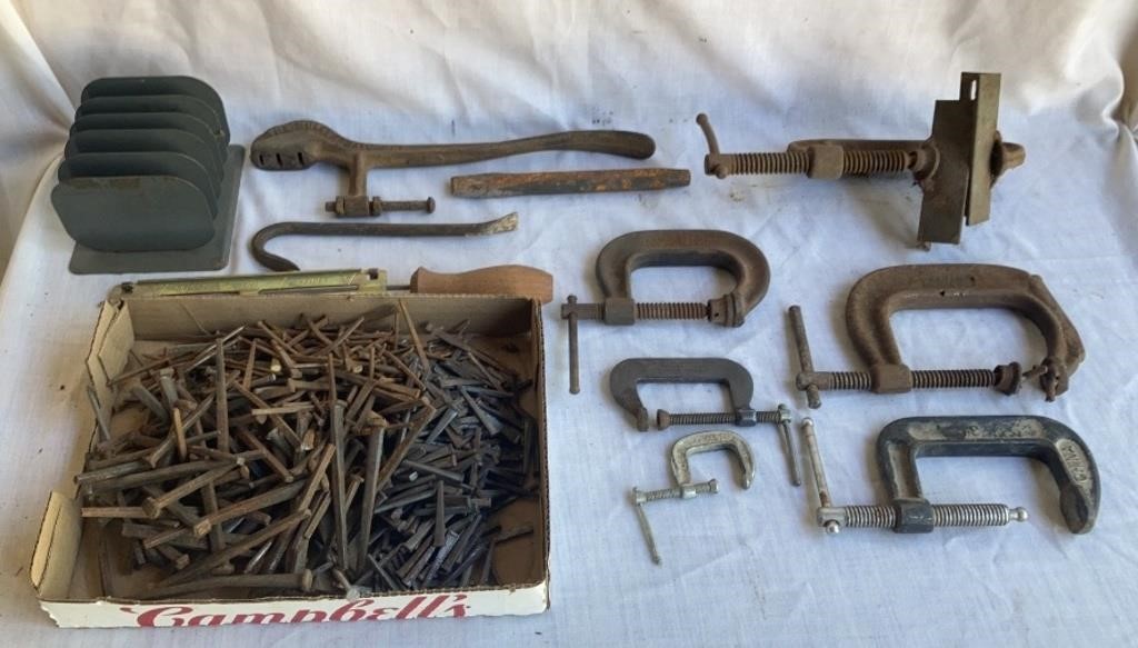 C-Clamps, Square Nails, Various