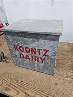 Vintage milk cooler koontz dairy