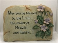 Message Desk Ceramic Rock Plaque Saying -