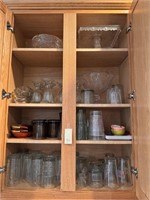 Glasses & Items in Cabinet