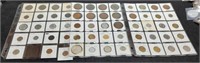 (59) Foreign Coins In 2x2's Many Labeled