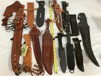 Lot of 14 knife sheaths
