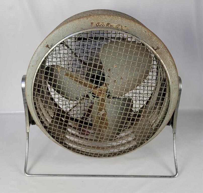 Vintage Industrial Floor Fan