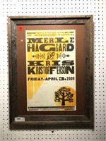 Merle Haggard & Kris Kristofferson Framed Poster