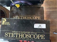 2 Prestige Medical Boxed Stethoscopes