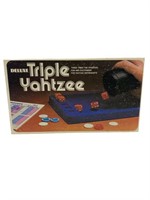 Deluxe Triple Yahtzee Game in Original Box