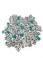 Large Lot of Chinese Blue/Turquoise Mahjong Tiles