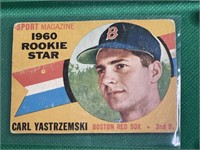 Carl Yastrzemski rookie card 1960 TOPPS