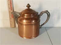 antique copper & tin coffeepot