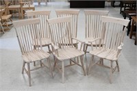 SET OF 6 WORMY MAPLE "CITY" CHAIRS