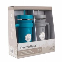 N4677  ThermoFlask 32oz Straw Tumbler 2-pack