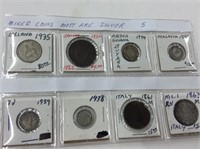 8 Coins Mixed - Most Are Silver