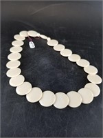 Stunning mammoth ivory necklace with stacked ivory