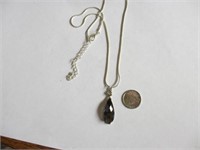 Night Shade Drop Pendant Necklace