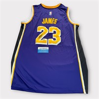 Lebron James Signed Authentic Lakers Jersey + COA