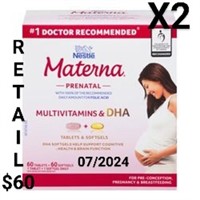 Lot of 2 Materna Multivitamins Retail $60