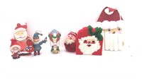 Santa Claus ornaments and Santa Claus coasters