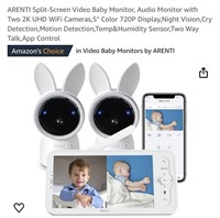 ARENTI Split-Screen Video Baby Monitor