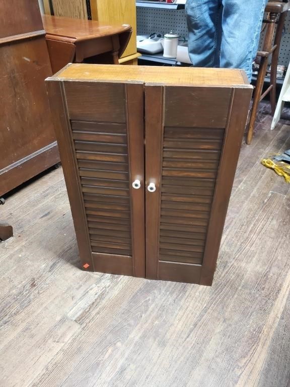 Wooden Shutter Front Cabinet