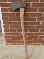 VTG 36" BEN HUR WOODEN HANDLE AXE-GOOD SHAPE