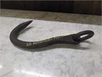 ANTIQUE LARGE HAND FORGED HOOK