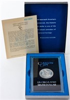 Coin 1883-CC Morgan Silver Dollar in GSA Display