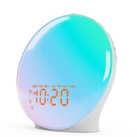 JALL Wake Up Light Sunrise Alarm Clock for Kids
