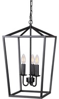 Black farmhouse style hanging pendant light