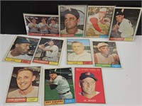 1961 TOPPS 11 Baseball Cards