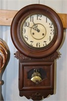 Tachimoto Wall Clock Small Dark Case Accents on