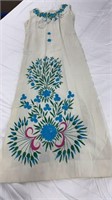 Vintage embroidered front dress