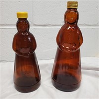 2 Mrs. Butterworth Bottles