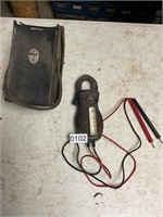 AMPROBE clamp tester with leads and pouch