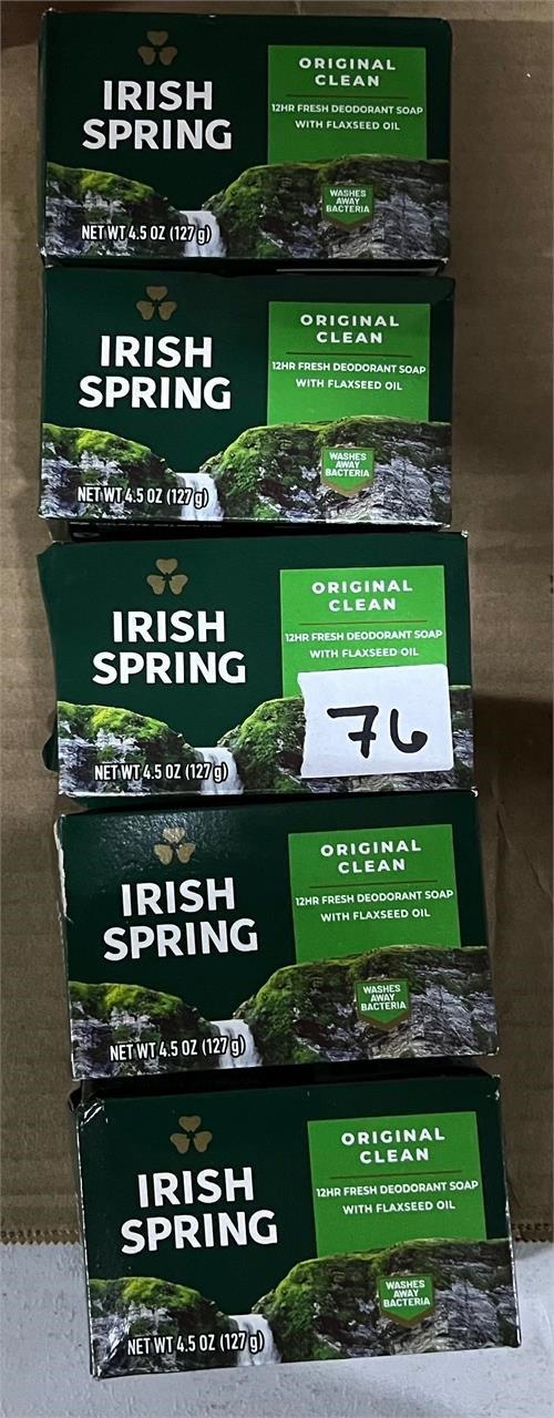 Irish Spring Original Clean Bar Soap, 5ct