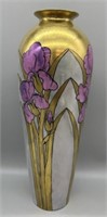 Art Deco Handpainted 1693 Vase - 15in Tall