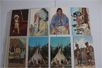 8- Native American Postcards Group O