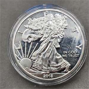 2018 COPY 1oz Silver Eagle Dollar Coin