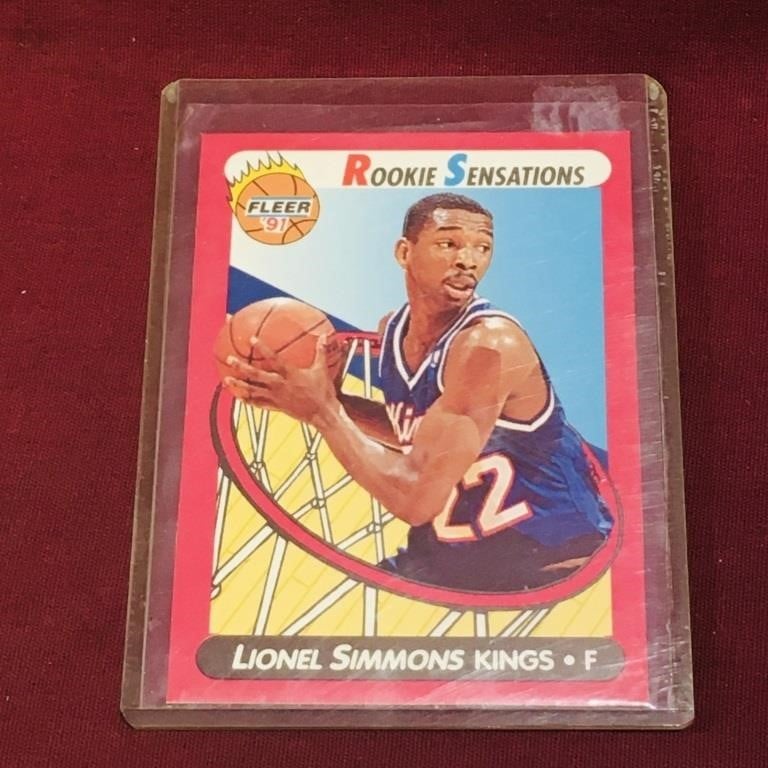1991 Fleer Lionel Simmons NBA Basketball Card