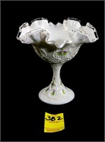 Fenton Silvercrest Spanish Lace and Hand Painted