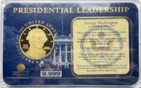 George Washington Pres Leadership Gold Plated Comm