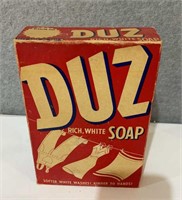 Antique full sealed Duz soap box