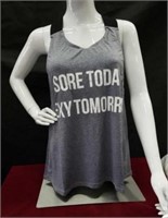 Women’s Grey Workout Tank Top Size Small