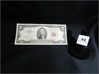 1963 Red Seal Two Dollar Bill;