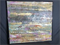 Painted canvas abstract
