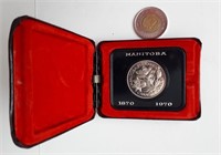 1970, Manitoba, boîtier, dollar en nickel