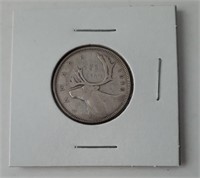 1946, 25c canadien en argent
